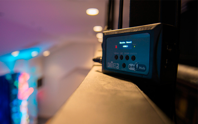 Použití CHAUVET DJ D-FI HUB