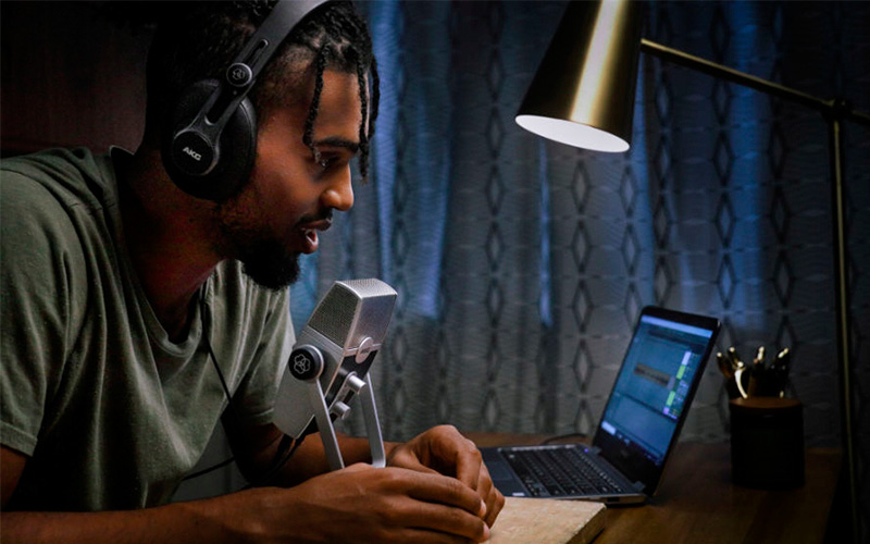 Nahrávání podcastu s AKG C44-USB LYRA