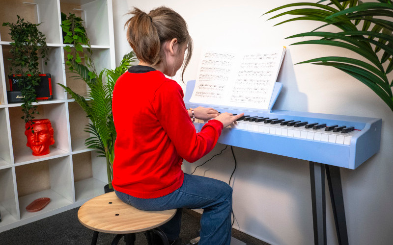 Modré piano Vila