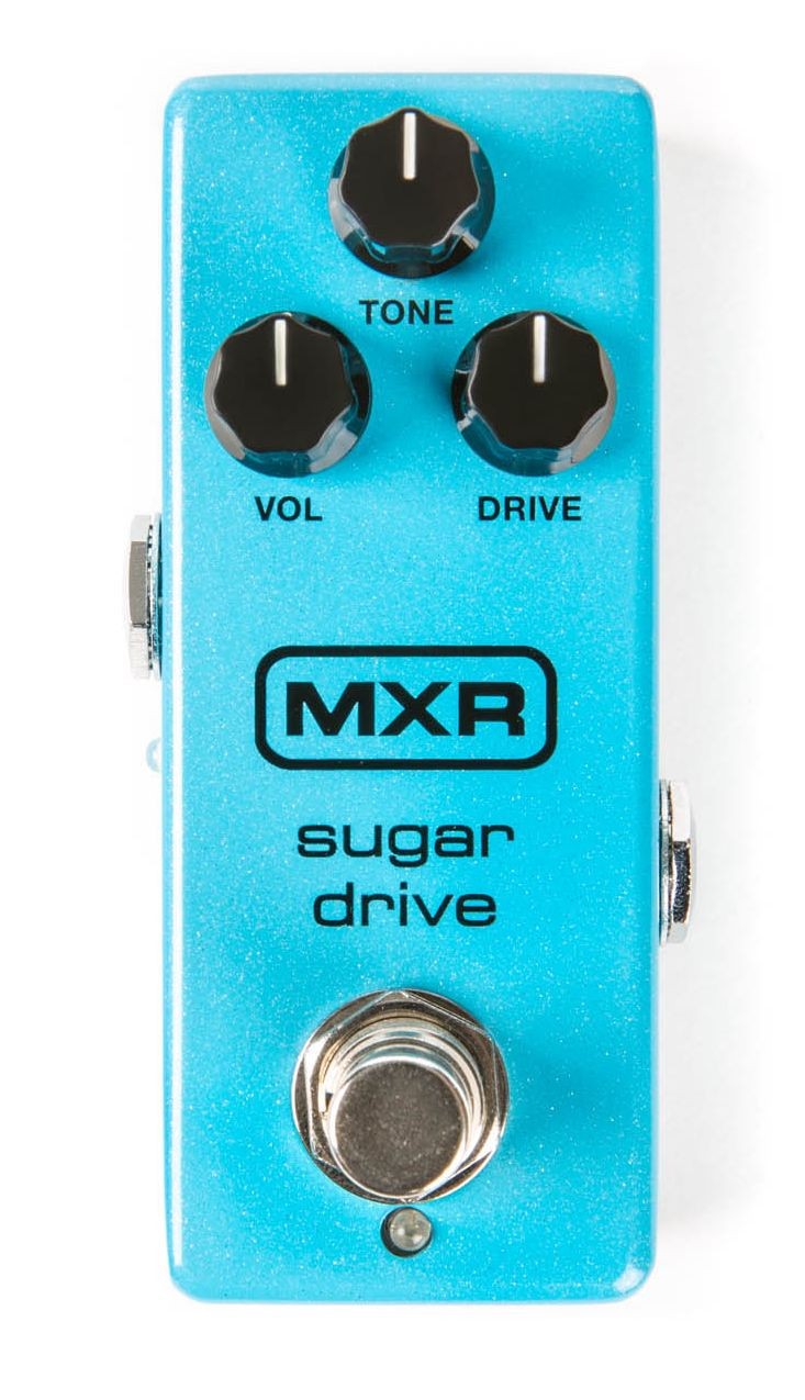 Přední strana efektu DUNLOP MXR SUGAR DRIVE MINI